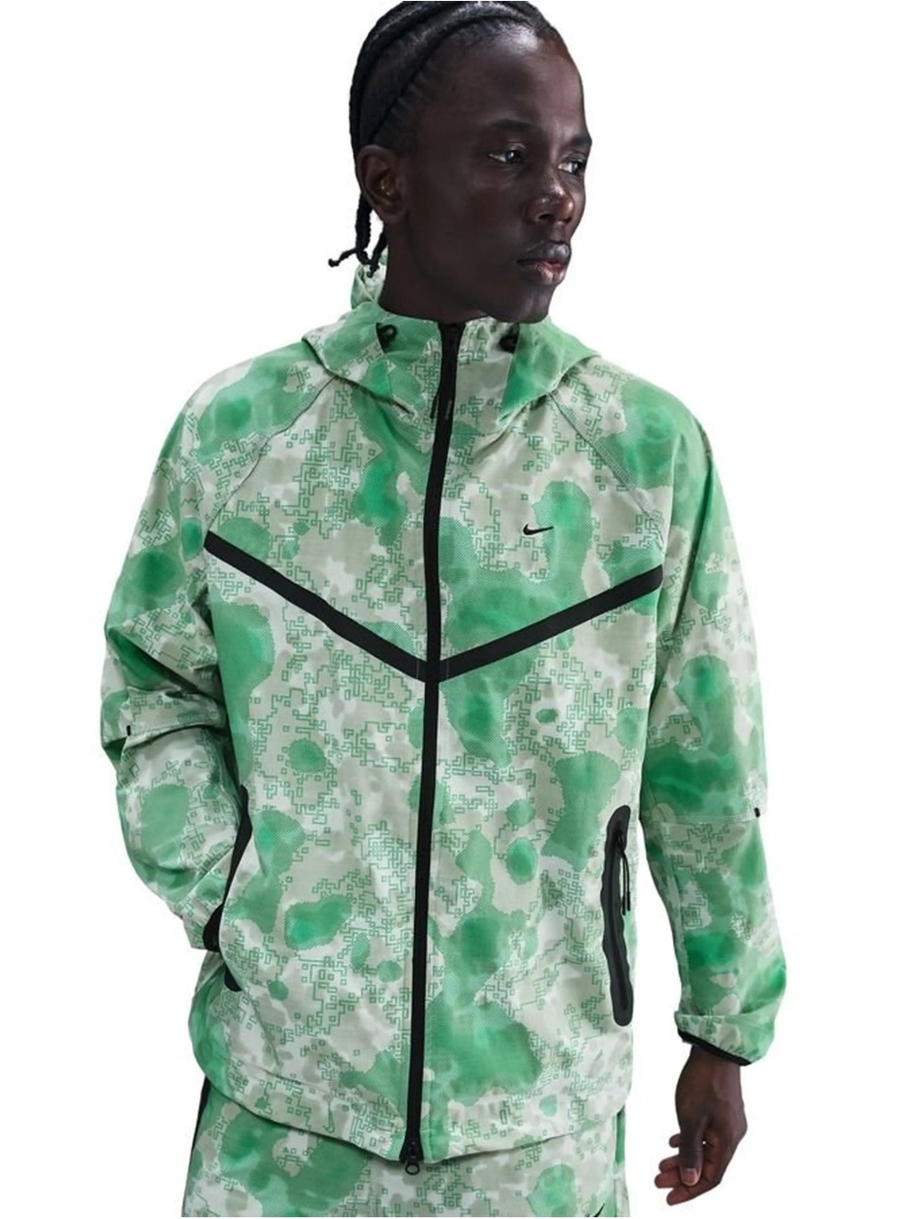 Nike Tech Dri-FIT Woven Camo Windrunner Full-Zip Jacket HV0979-034 Men’s XXL NWT